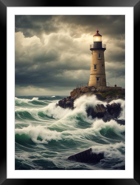 There’s a storm brewing  Framed Mounted Print by Zap Photos