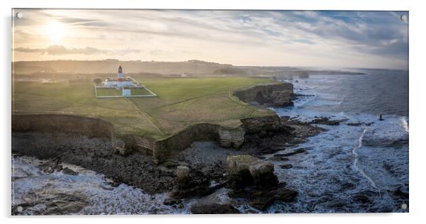 Souter Lighthouse Acrylic by Apollo Aerial Photography