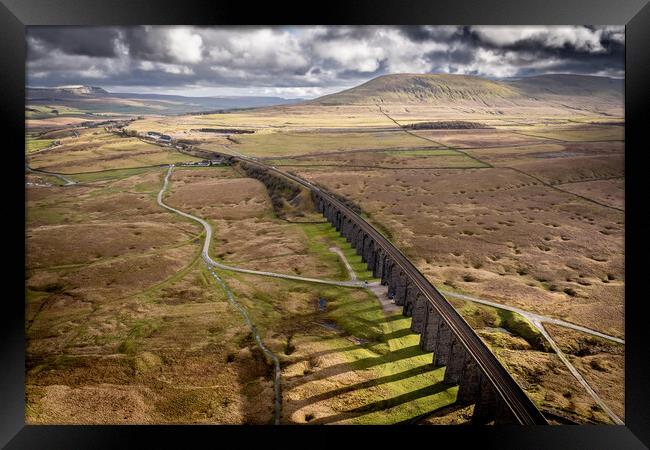 Ribblehead Viaduct Framed Print by Apollo Aerial Photography