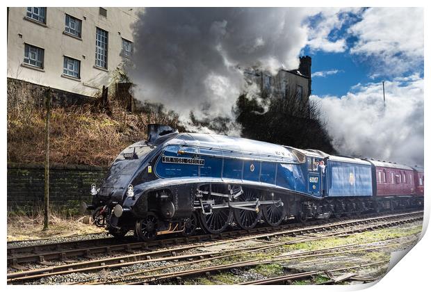 Sir Nigel Gresley Steam Locomotive Print by Keith Douglas