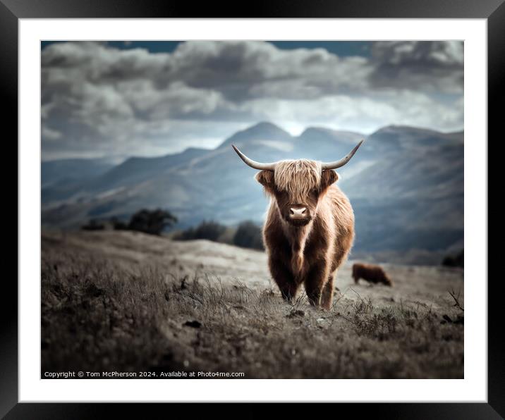 The Highland Cow  Framed Mounted Print by Tom McPherson