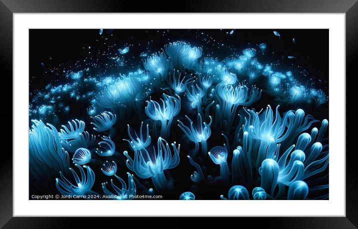 Forest Anemone - GIA2401-0195-REA Framed Mounted Print by Jordi Carrio