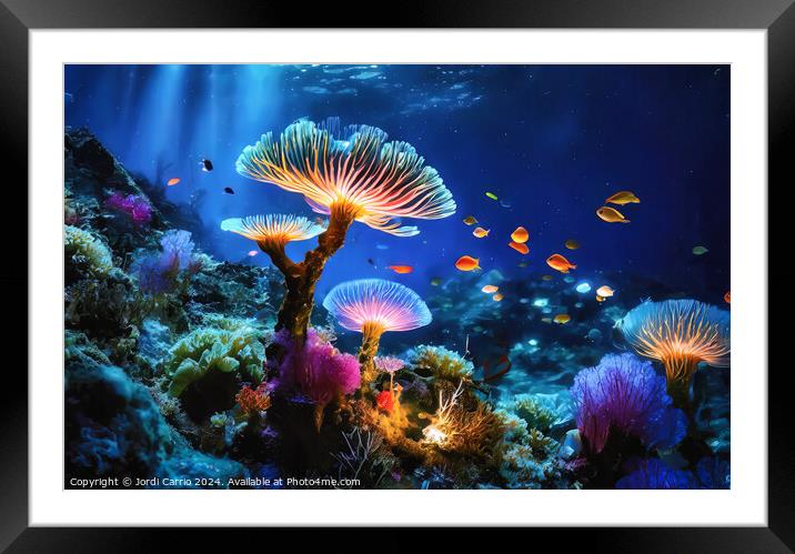 Underwater Symphony - GIA2401-0198-REA Framed Mounted Print by Jordi Carrio
