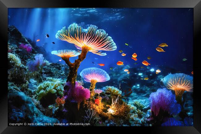 Underwater Symphony - GIA2401-0198-REA Framed Print by Jordi Carrio