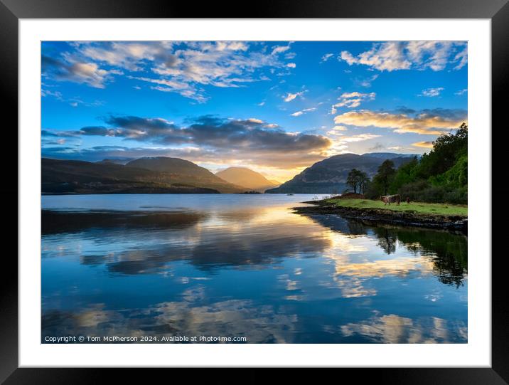 landscape of Loch Ness Framed Mounted Print by Tom McPherson