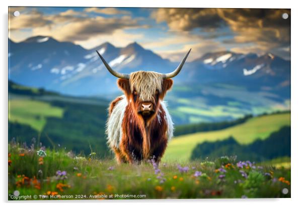 The Highland Cow  Acrylic by Tom McPherson