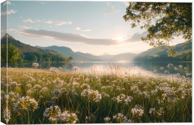 Ullswater Meadow Canvas Print by Picture Wizard