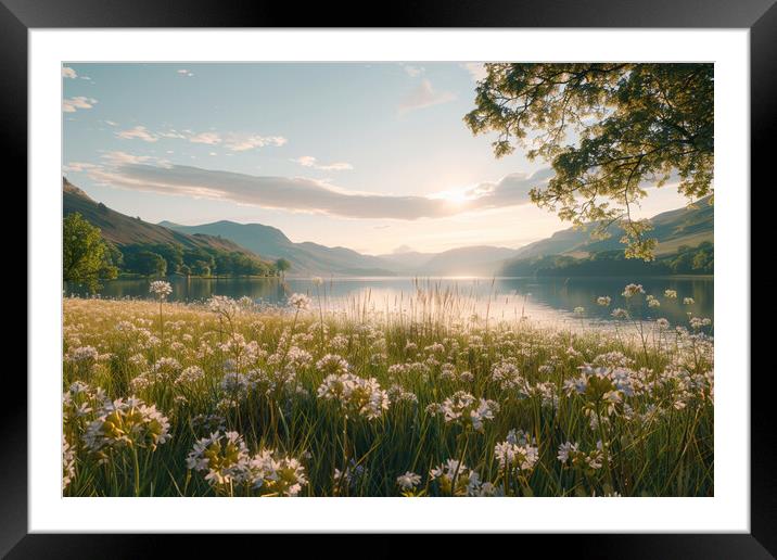 Ullswater Meadow Framed Mounted Print by Picture Wizard