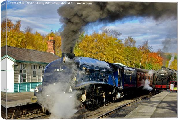 A Slumbering Giant - NYMR Canvas Print by Trevor Kersley RIP