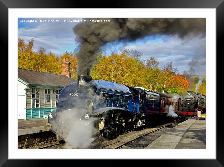A Slumbering Giant - NYMR Framed Mounted Print by Trevor Kersley RIP