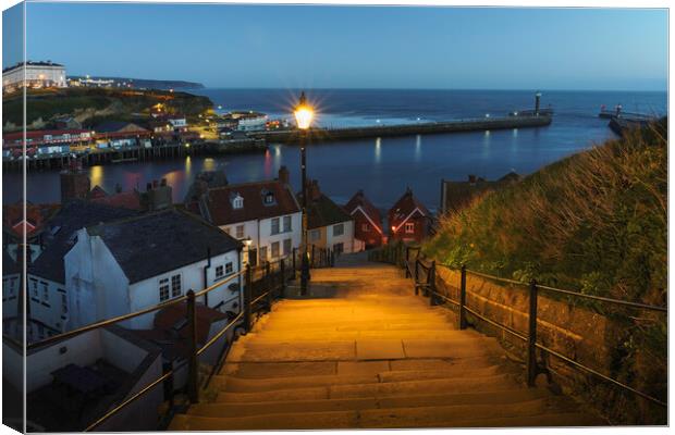 Charming Whitby  Canvas Print by Anthony McGeever