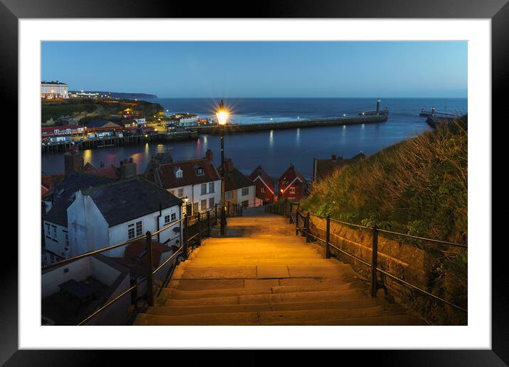 Charming Whitby  Framed Mounted Print by Anthony McGeever