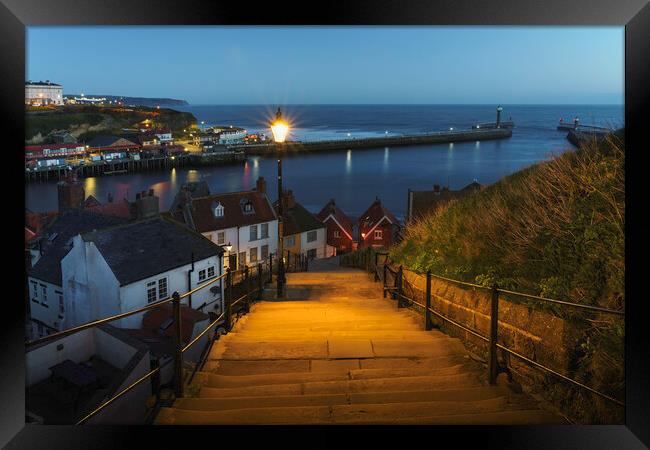 Charming Whitby  Framed Print by Anthony McGeever