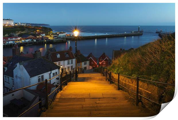 Charming Whitby  Print by Anthony McGeever