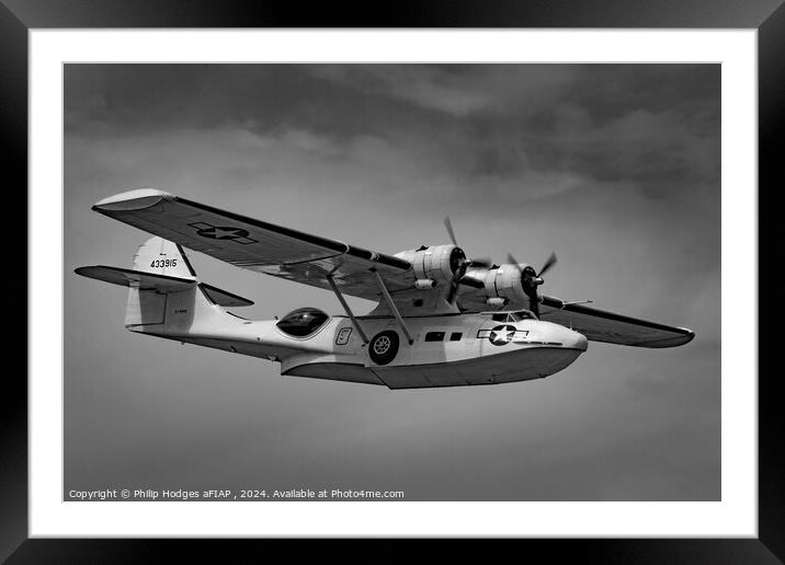 Consolidated Catalina Framed Mounted Print by Philip Hodges aFIAP ,