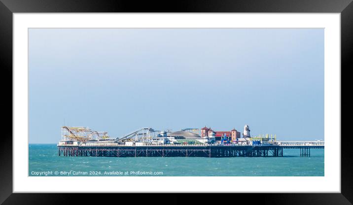 End of the Pier Brighton  Framed Mounted Print by Beryl Curran
