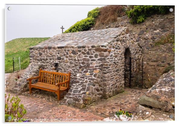Chapel of Saint Trillo in Rhos-on-Sea Wales Acrylic by Pearl Bucknall