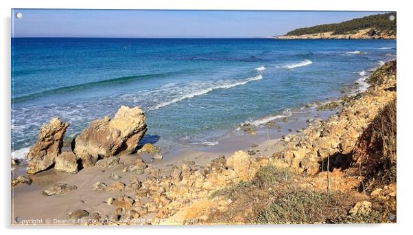 San Adeodato Signature Rocks Menorca Acrylic by Deanne Flouton