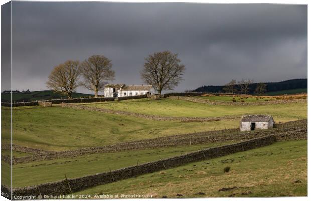 Another Barn in the Spotlight, Bowlees, Teesdale ( Canvas Print by Richard Laidler