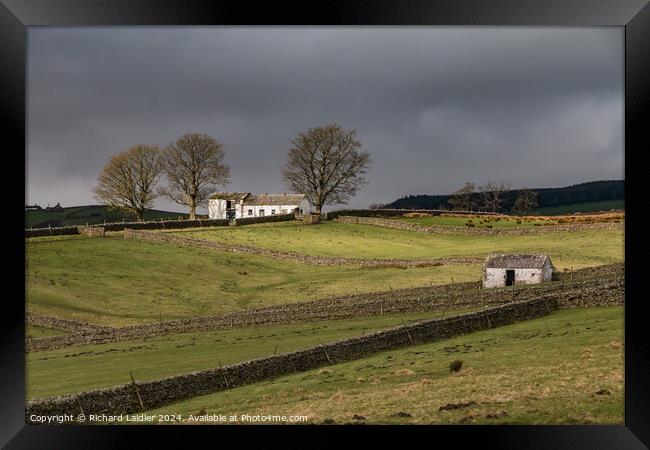 Another Barn in the Spotlight, Bowlees, Teesdale ( Framed Print by Richard Laidler