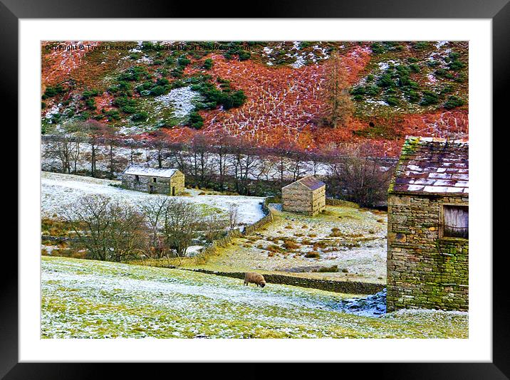 The Begining of Winter Framed Mounted Print by Trevor Kersley RIP