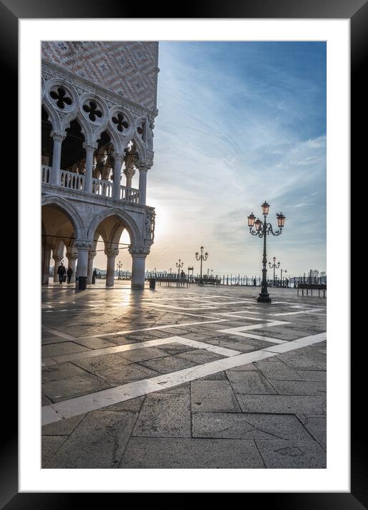St Mark's Square, Venice Framed Mounted Print by Graham Custance
