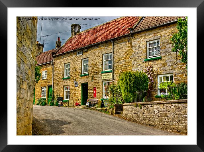 Hawnby Village Stores Framed Mounted Print by Trevor Kersley RIP