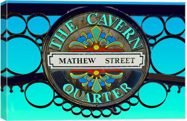 Mathew Street Liverpool Canvas Print by Alison Chambers