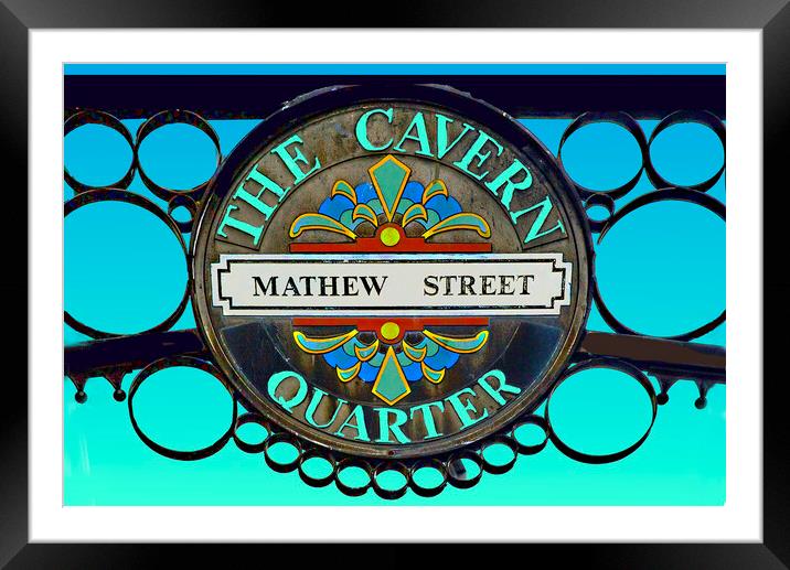 Mathew Street Liverpool Framed Mounted Print by Alison Chambers