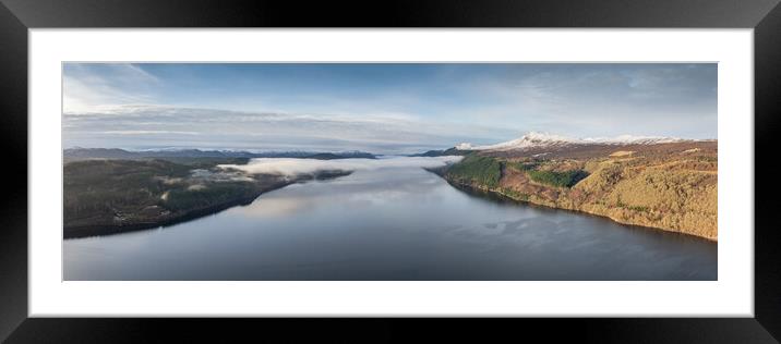 Loch Ness Mist Framed Mounted Print by Apollo Aerial Photography
