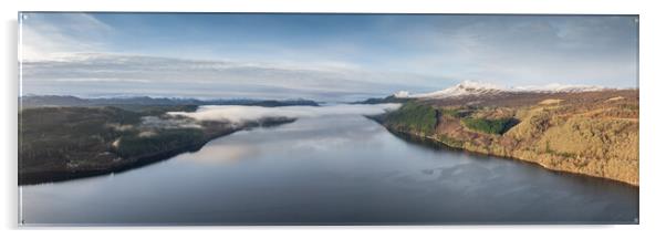Loch Ness Mist Acrylic by Apollo Aerial Photography