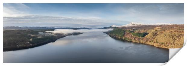 Loch Ness Mist Print by Apollo Aerial Photography