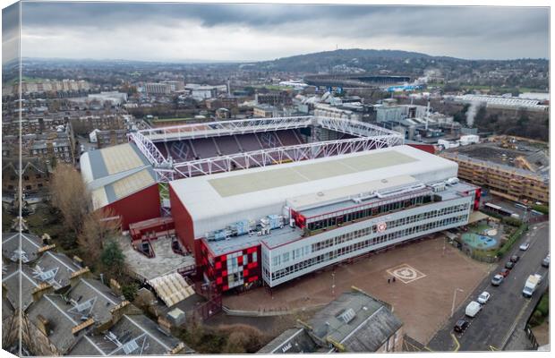 Tynecastle Stadium Canvas Print by Apollo Aerial Photography