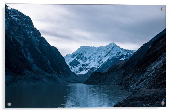  snow covered mountain range Acrylic by Ambir Tolang