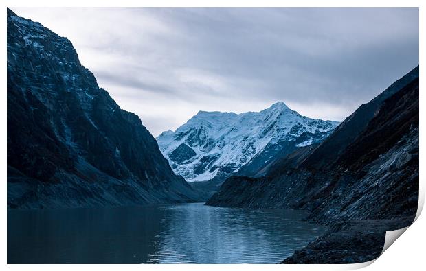  snow covered mountain range Print by Ambir Tolang