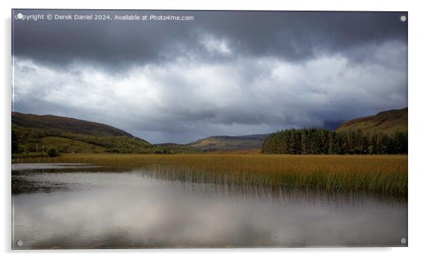 The serene Loch Cill Chriosd on Skye, Scotland  Acrylic by Derek Daniel
