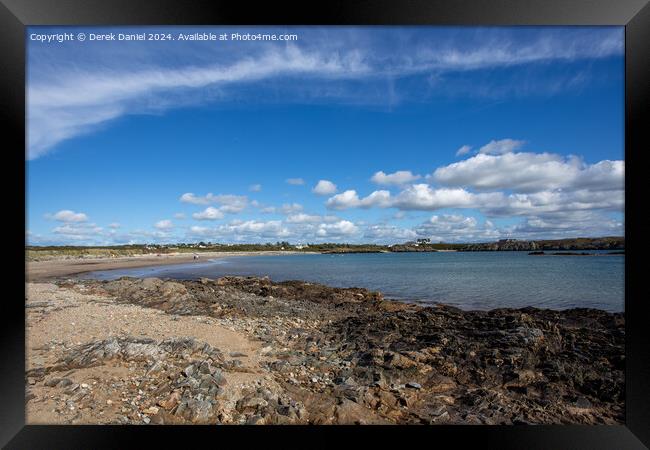 Rhoscolyn Beach, Anglesey  Framed Print by Derek Daniel