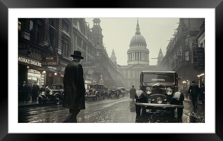 London 1920s Framed Mounted Print by Steve Smith