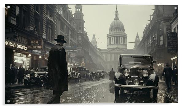 London 1920s Acrylic by Steve Smith