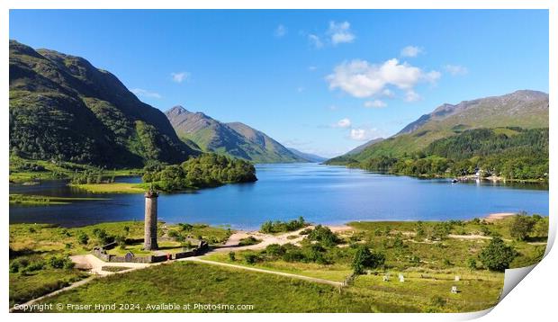 Loch Shiel, Glenfinnan.  Print by Fraser Hynd