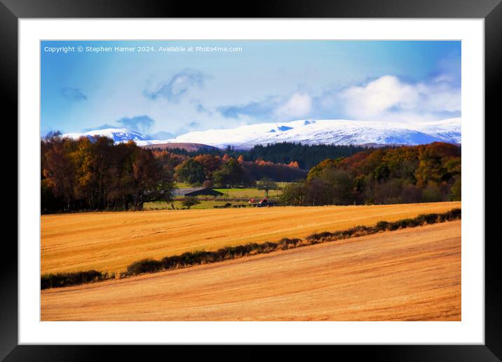 Autumn Perthshire Framed Mounted Print by Stephen Hamer