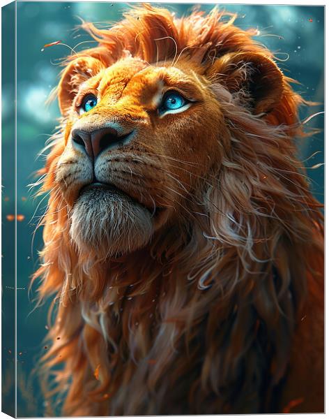 Larry The Lion Canvas Print by Steve Smith