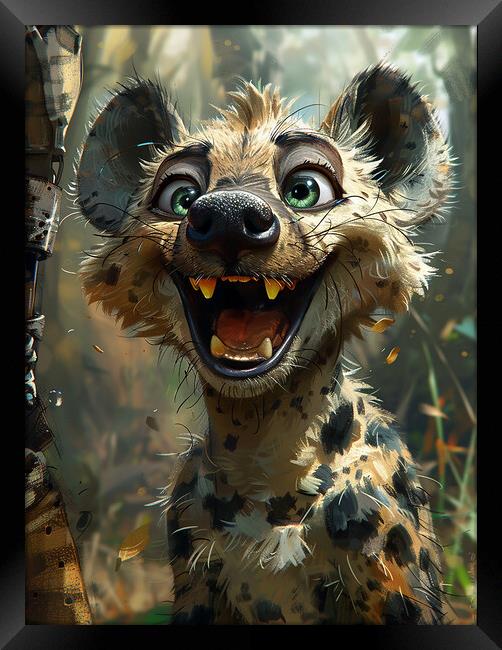 Harry The Hyena Framed Print by Steve Smith