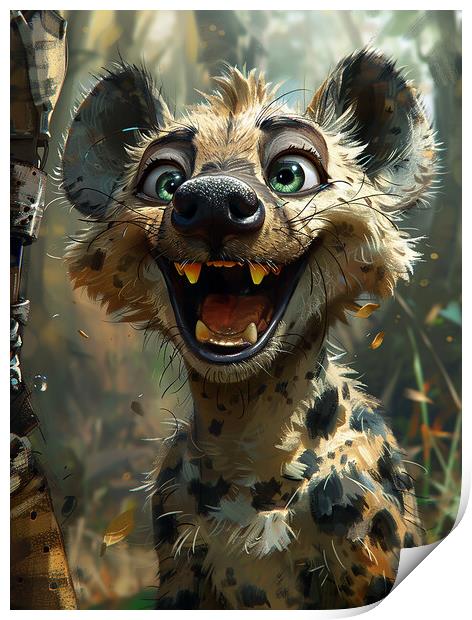 Harry The Hyena Print by Steve Smith