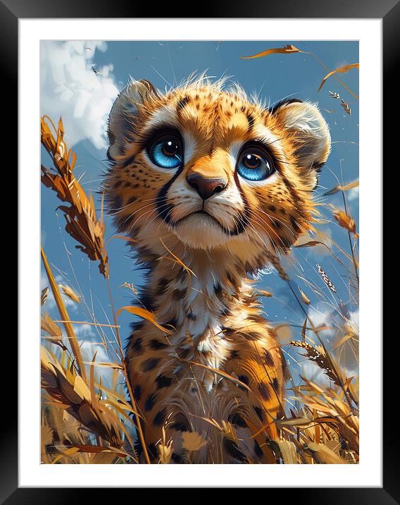 Charlie The Cheetah Framed Mounted Print by Steve Smith
