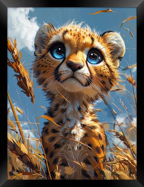 Charlie The Cheetah Framed Print by Steve Smith