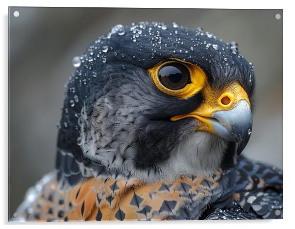 Peregrine falcon Acrylic by T2 