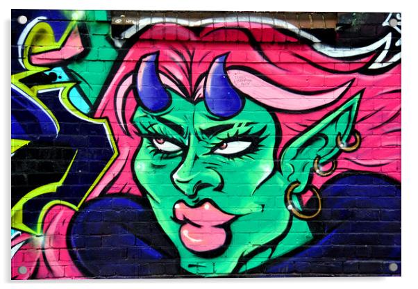 Street Art Graffiti Digbeth Birmingham UK Acrylic by Andy Evans Photos