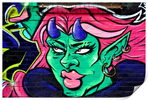 Street Art Graffiti Digbeth Birmingham UK Print by Andy Evans Photos