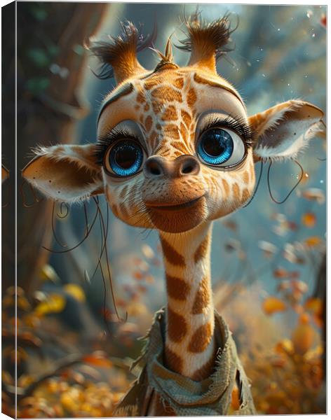 Gail The Giraffe Canvas Print by Steve Smith